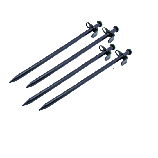 China Manufacturer Black Thickened Camping Tent Pegs Heavy Duty Forged Steel Stakes in Rocky Hard Ground Tent Stakes Training Stakes Outdoor Camping Accessories